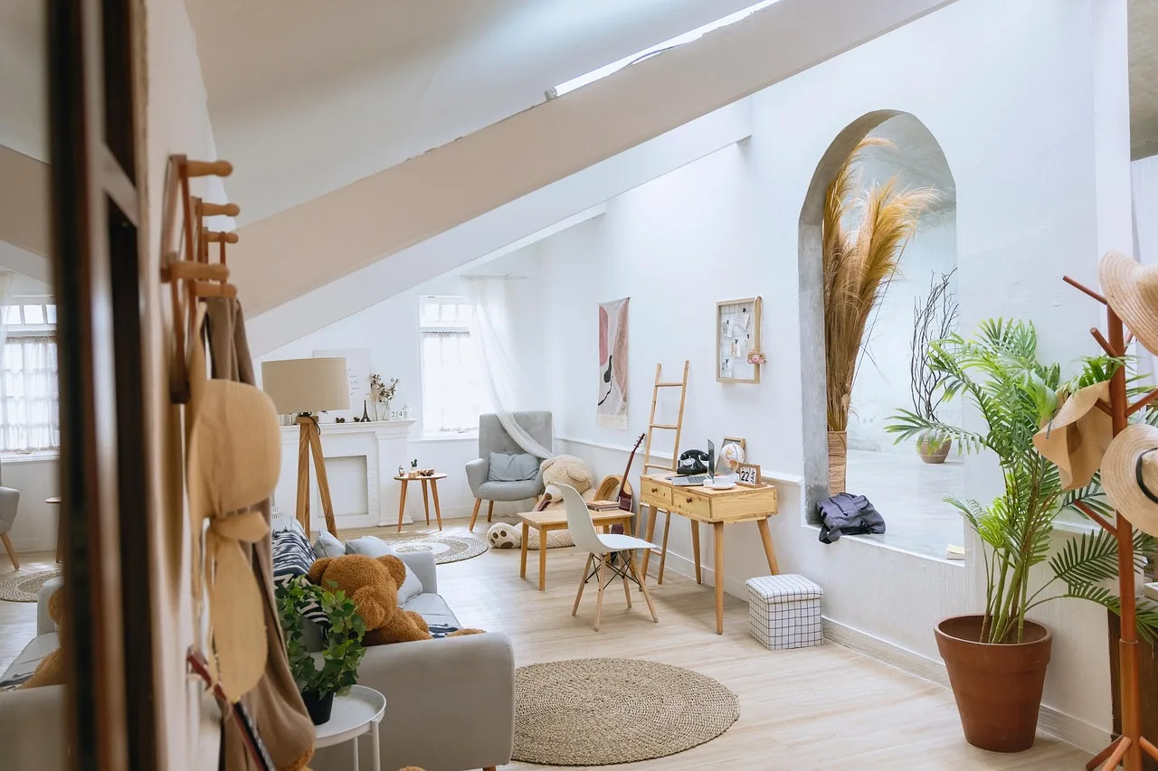 interior, design, architecture, decoration, home, house, building, wood, material, white, sofa, table, chair, studio. Layout advice for small backyard studios