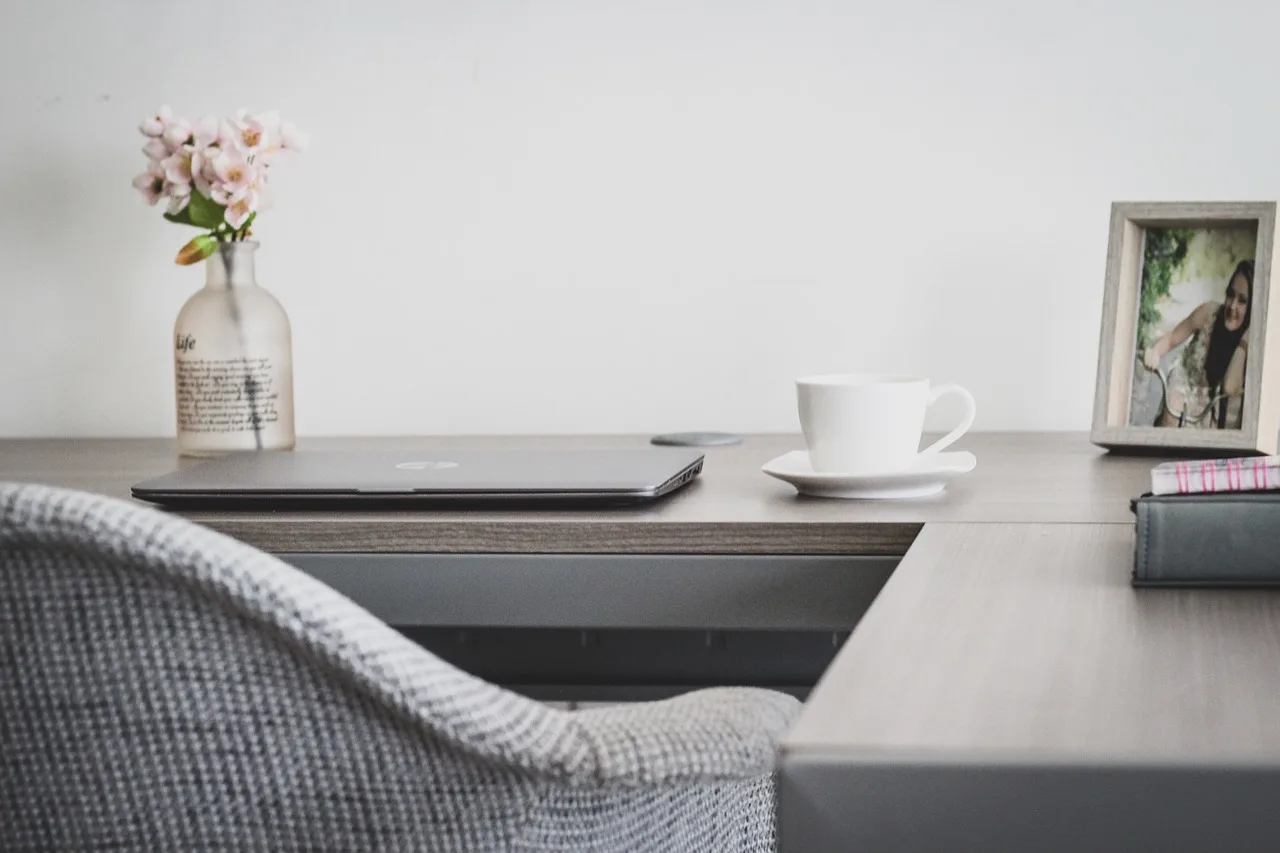 workplace, workspace, home office, office, desk, laptop, table, work at home, wfh, work from home, room, decor, decoration, armchair, home office, home office, office, office, office, office, office, desk, room. Soundproofing a Backyard Office for Calls Costs Less Than You Expect
