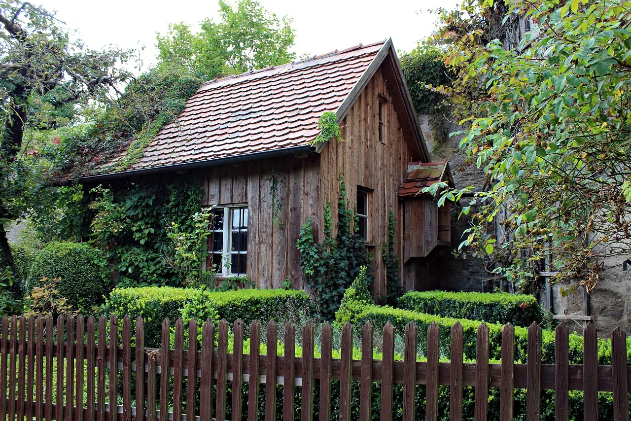 old wooden hut, garden shed, romantic, garden, cottage, nature, beautiful, trees, garden fence, landscape, cottage, cottage, cottage, cottage, cottage